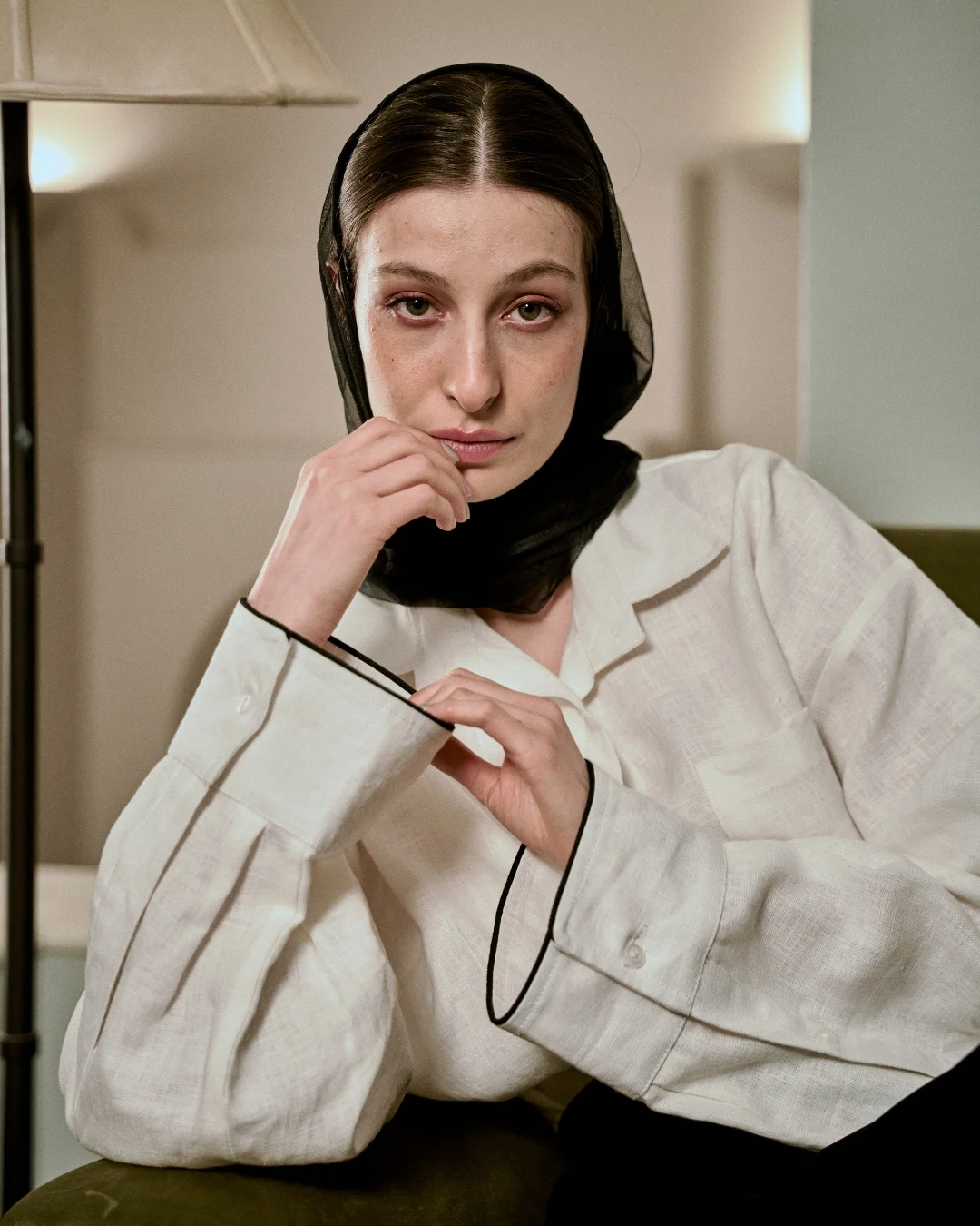 شوميز لينن مغزی‌دوزی VIP